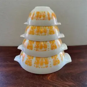 orange butter print